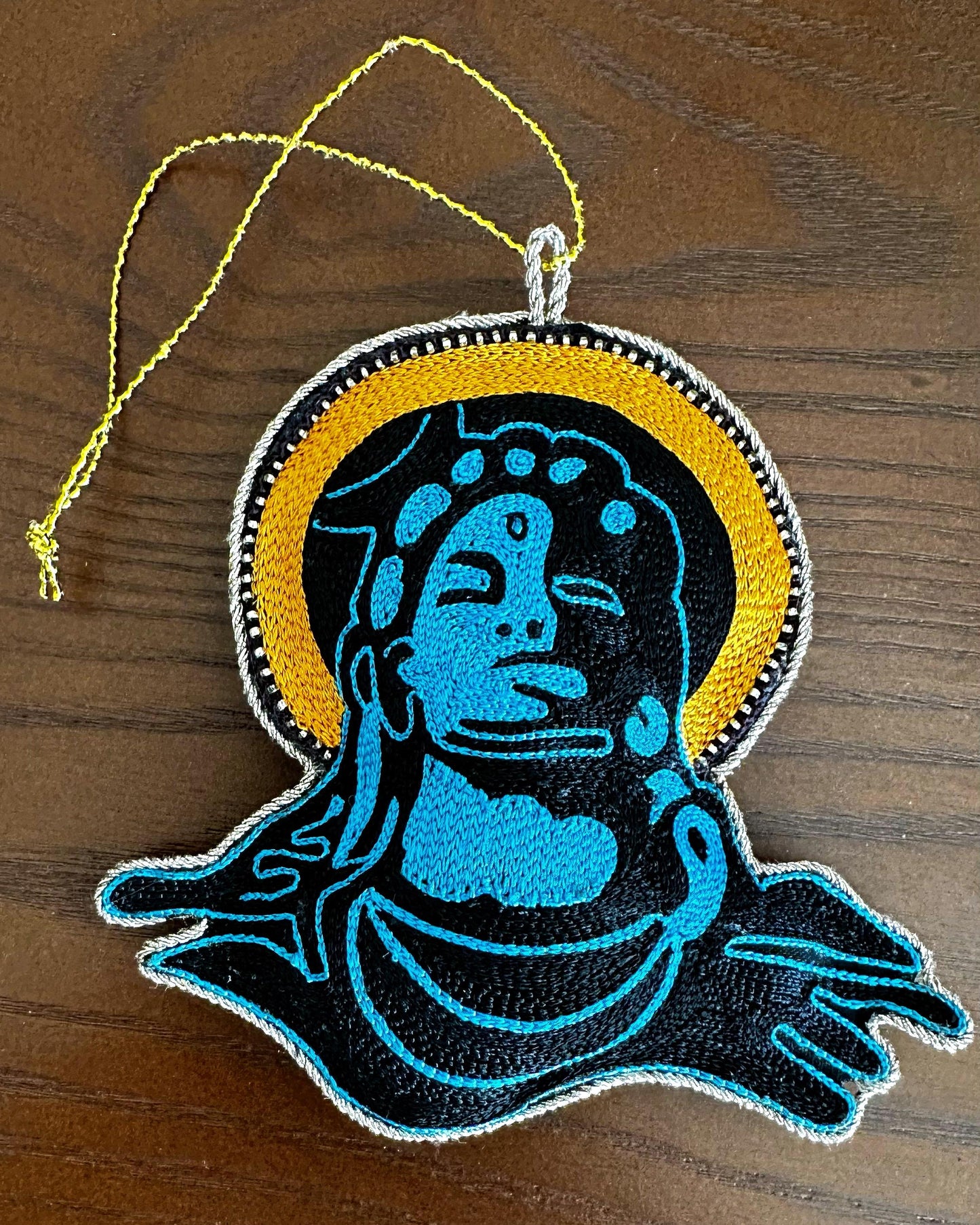 Shiva Hand Embroidered Car Hanging