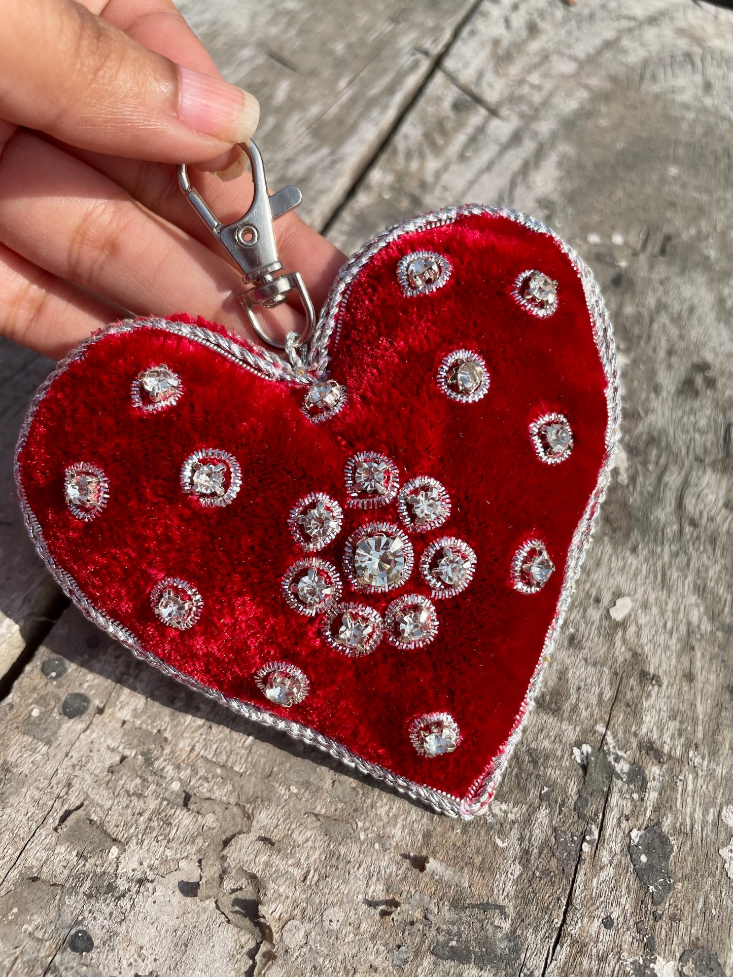 Fitoori Banjaaran's Hand Embroidered Heart Charm