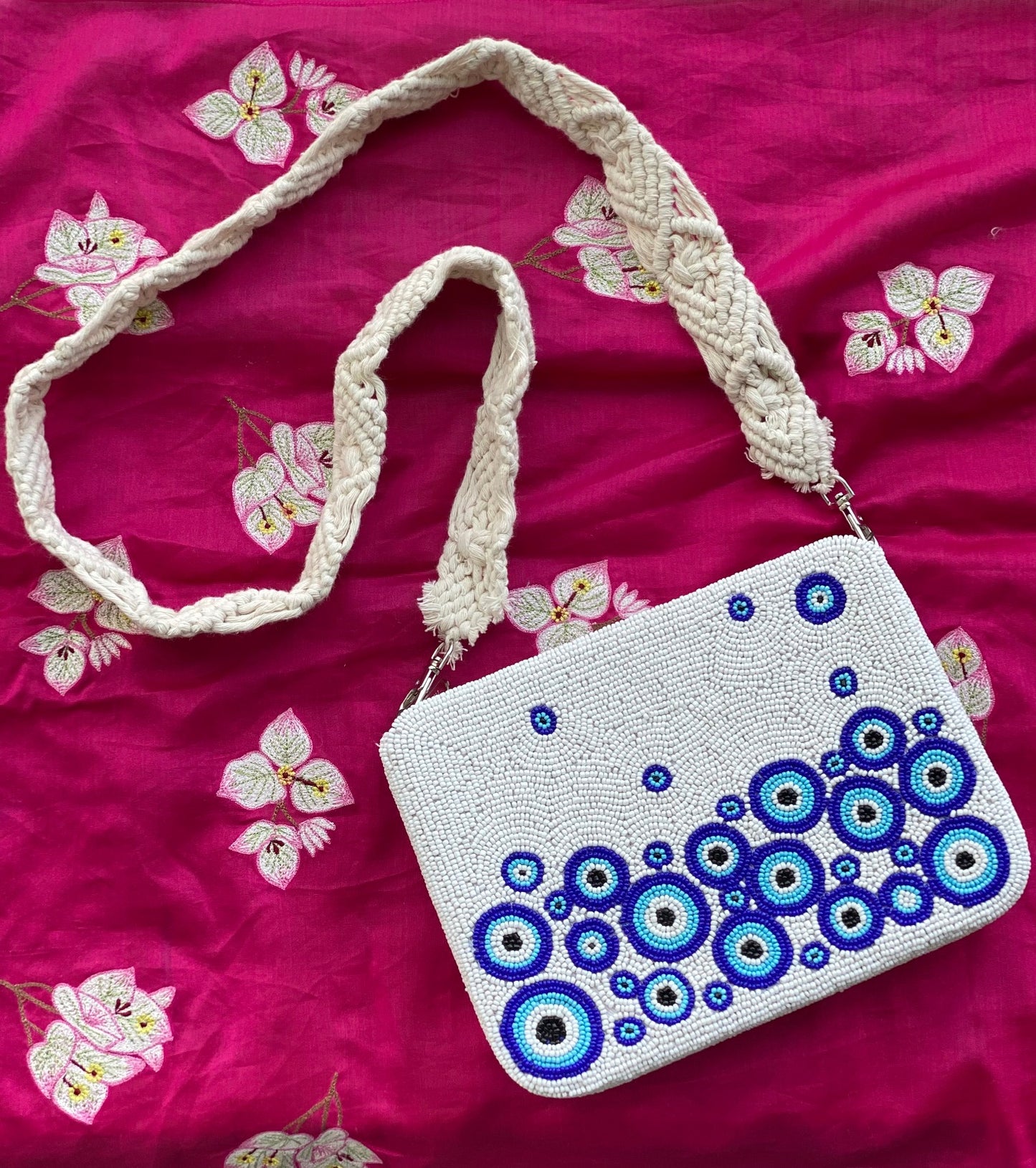 Paros Evil Eye Clutch Bag