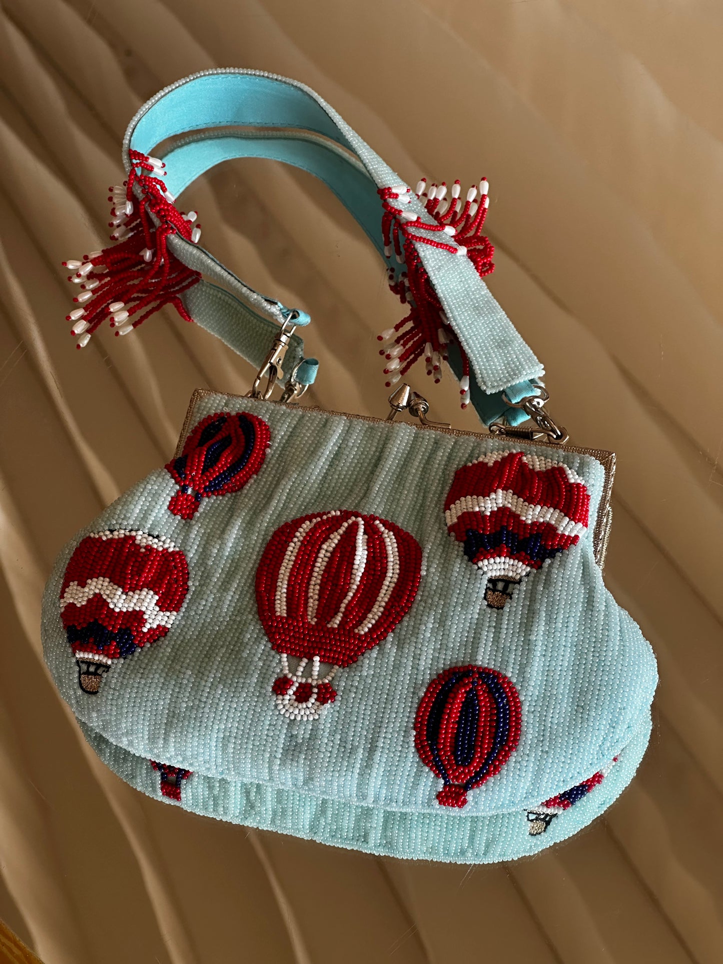 Fitoori Banjaaran's Hand Embroidered Cappadocia Sky Purse