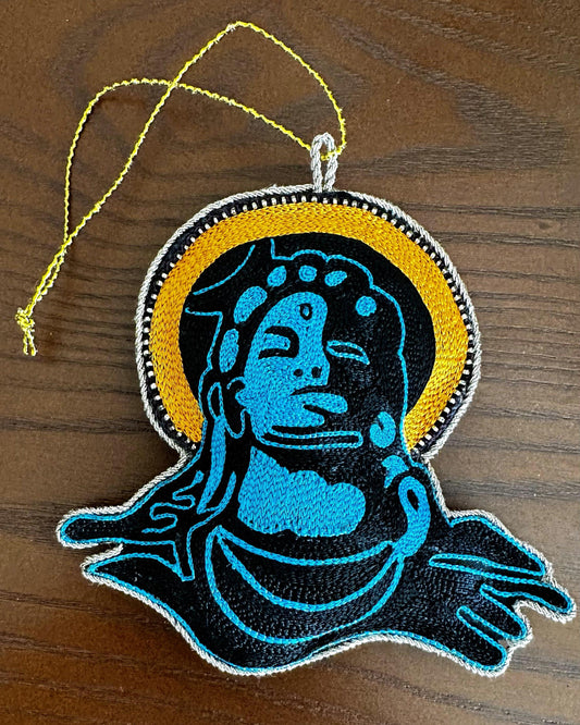 Shiva Hand Embroidered Car Hanging