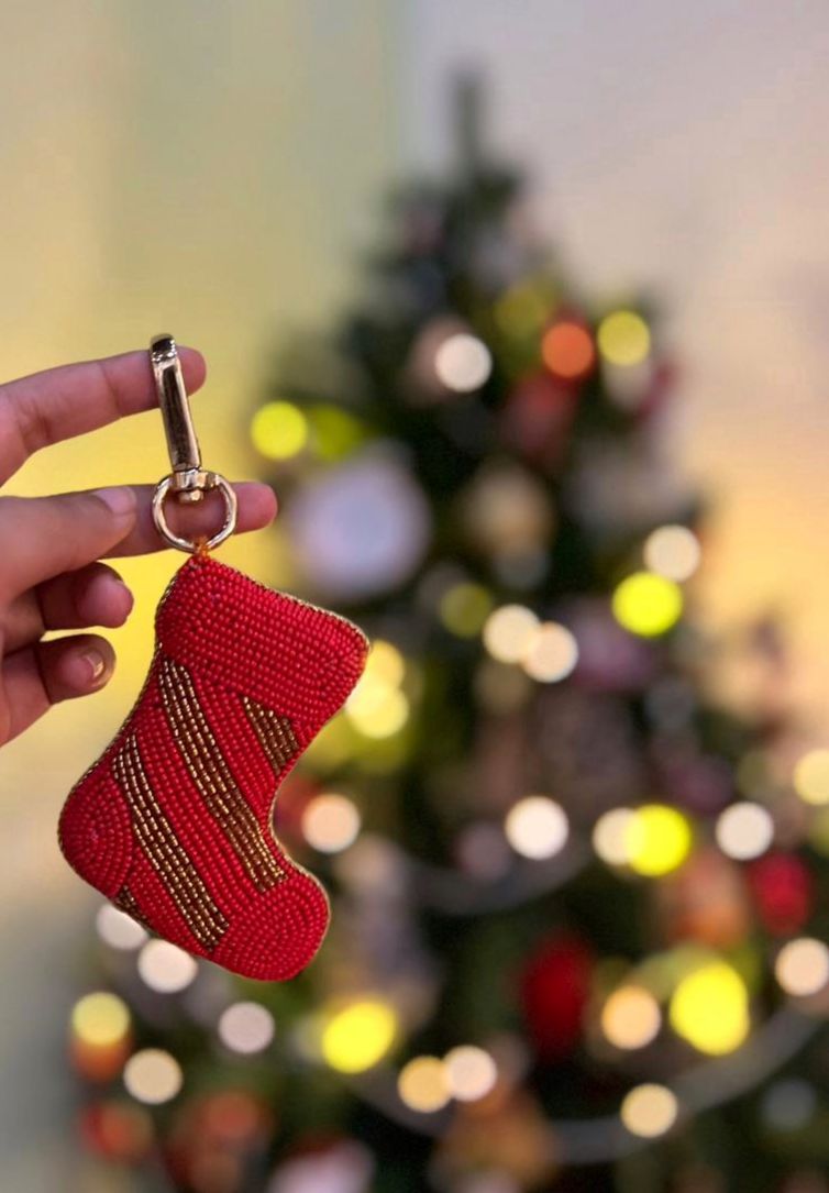 Fitoori Banjaaran's Hand Embroidered Christmas Stocking Charm