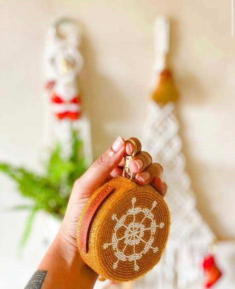 Fitoori Banjaaran's Hand Embroidered Christmas Cookie Coin Purse
